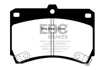 EBC GreenStuff Front Brake Pads - DP2884 EBC