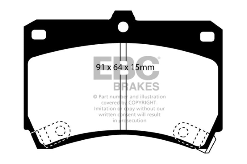 EBC YellowStuff Front Brake Pads - DP4884R