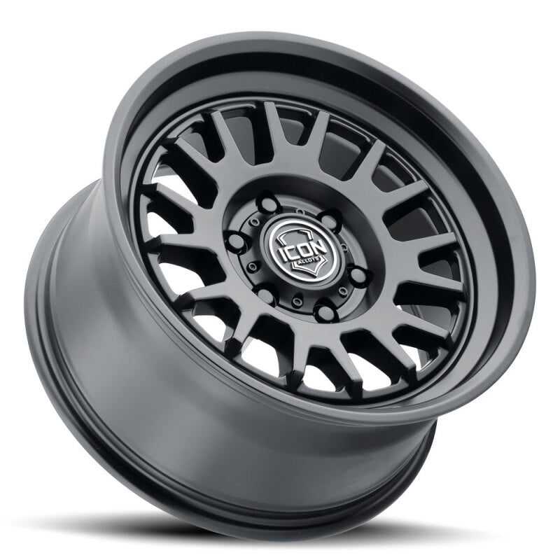ICON Alloys Anza 17x8.5 5x150 +25mm 5.75" Backspacing Satin Black Wheel - 8217855557SB