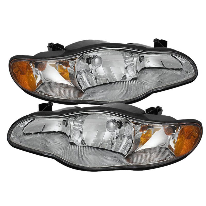 Xtune Chevy Monte Carlo 00-05 Crystal Headlights Chrome HD-JH-CMC00-AM-C SPYDER