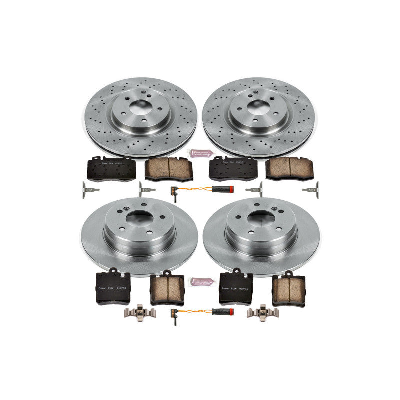 Power Stop 2004 Mercedes-Benz C230 Front & Rear Autospecialty Brake Kit PowerStop