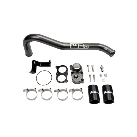 Wehrli WCFab 2006-2010 Duramax LBZ/LMM Thermostat Housing Kit - Candy Teal - WCF100420-CT