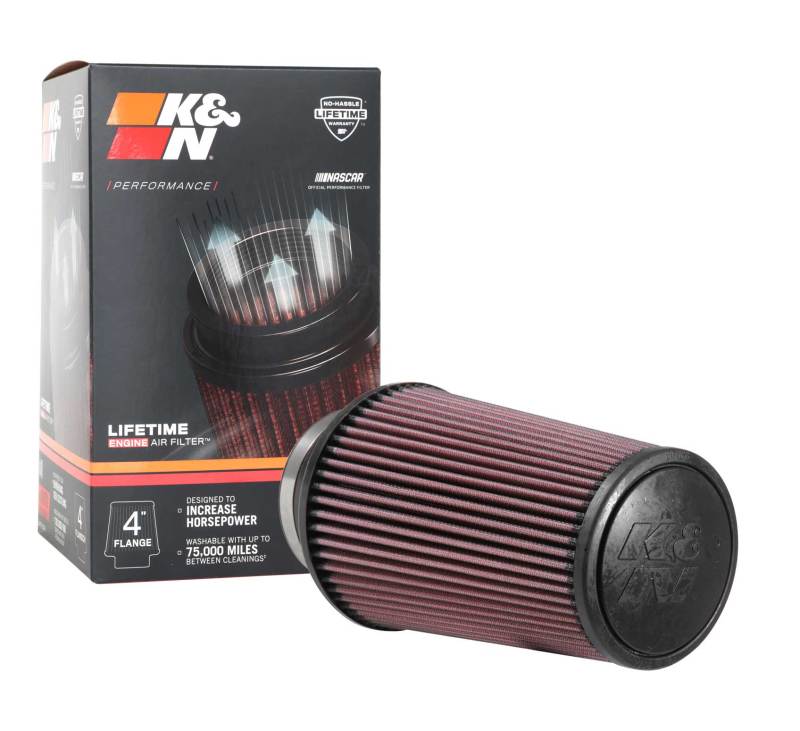 K&N Universal Rubber Filter 4inch FLG / 6inch OD-B / 4-5/8inch OD-T / 9inch H K&N Engineering