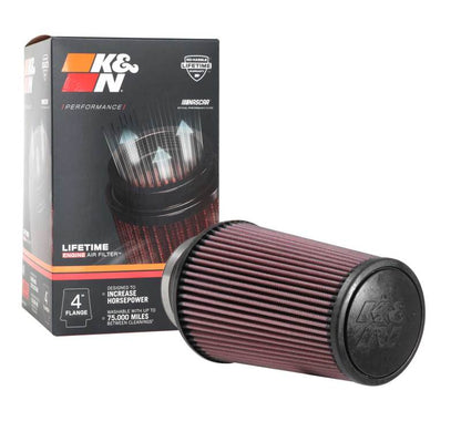 K&N Universal Rubber Filter 4inch FLG / 6inch OD-B / 4-5/8inch OD-T / 9inch H K&N Engineering
