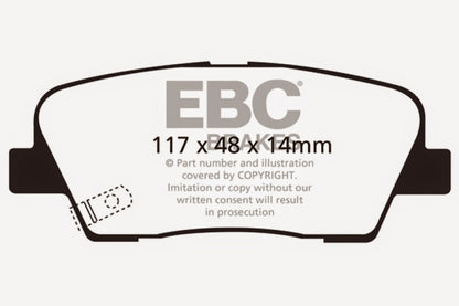 EBC GreenStuff Rear Brake Pads - DP21806 EBC