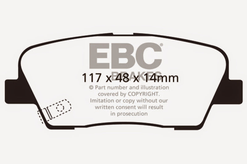 EBC Ultimax2 Rear Brake Pads - UD1284