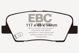 EBC Ultimax2 Rear Brake Pads - UD1387