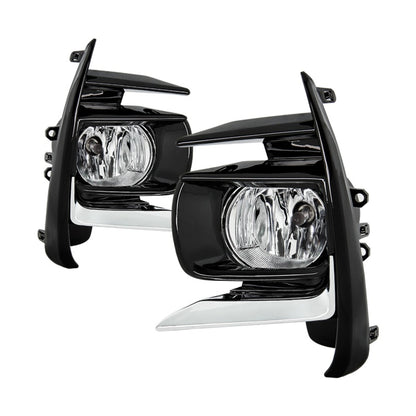 Spyder Toyota Sienna 2018-2019 OEM Fog Lights w/OEM Fit Switch - H8(Included) -  Clear SPYDER