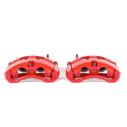 Power Stop 08-14 Ford E-150 Front Red Calipers w/Brackets - Pair PowerStop