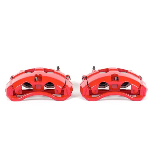 Power Stop 08-14 Ford E-150 Front Red Calipers w/Brackets - Pair PowerStop
