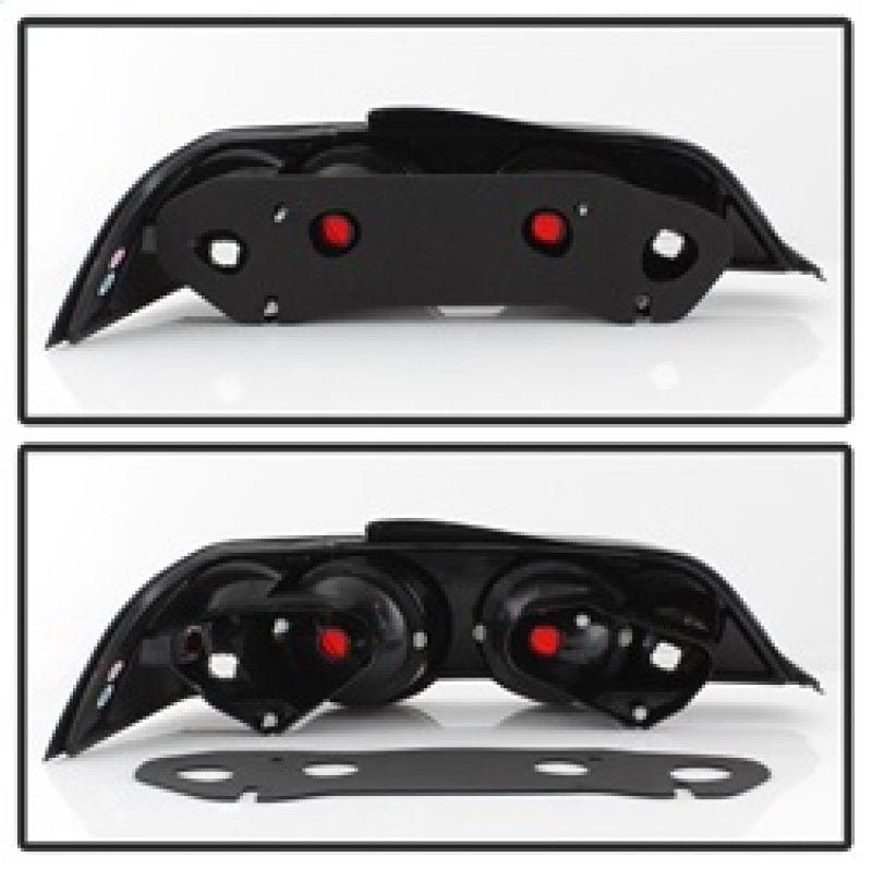 Spyder Acura RSX 02-04 Euro Style Tail Lights Black ALT-YD-ARSX02-BK SPYDER