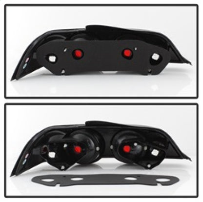 Spyder Acura RSX 02-04 Euro Style Tail Lights Black ALT-YD-ARSX02-BK SPYDER
