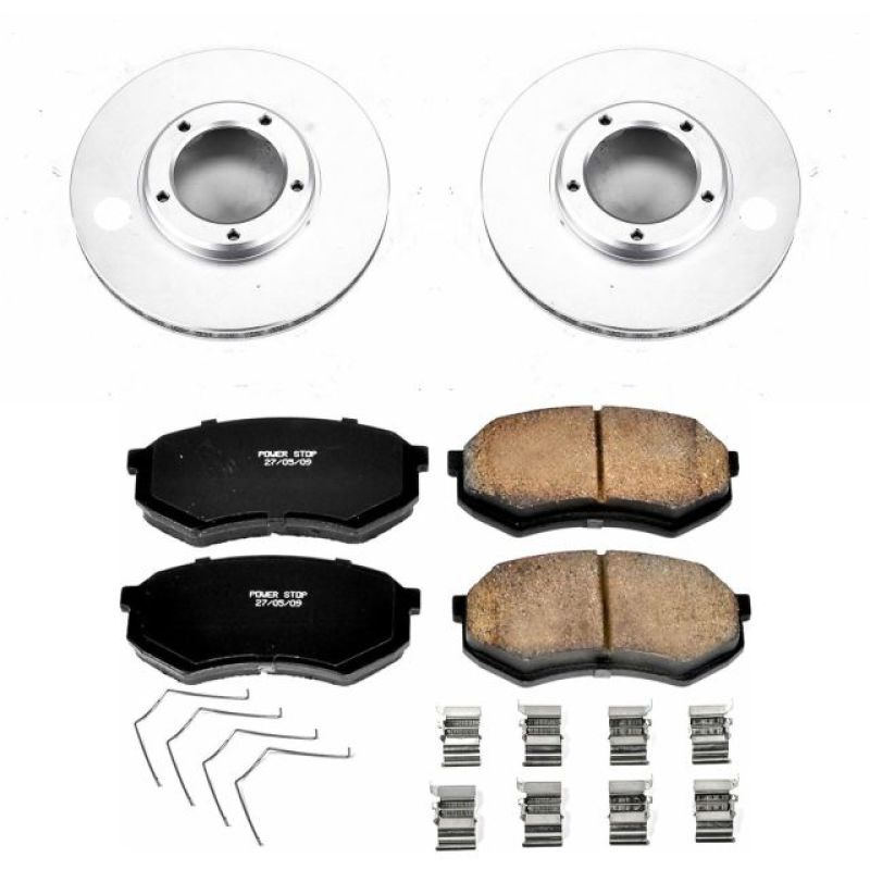 Power Stop 95-04 Toyota Tacoma Front Z17 Evolution Geomet Coated Brake Kit PowerStop