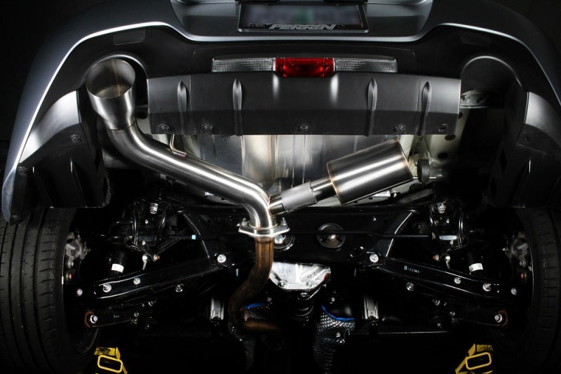 Perrin 2022 BRZ/GR86 Axle Back Exhaust SS (Single Side Exit w/Helmholtz Chamber) Perrin Performance