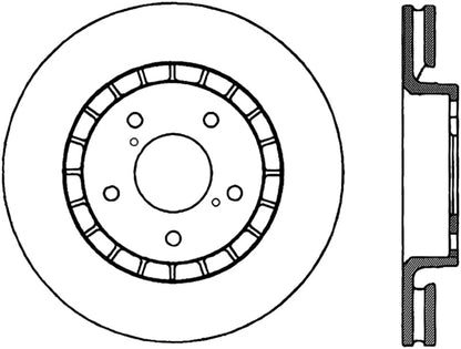 StopTech 06-09 Lexus IS350 / 07-08 GS350 2WD Drilled Right Front Rotor Stoptech