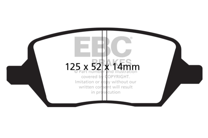 EBC GreenStuff Rear Brake Pads - DP61737 EBC