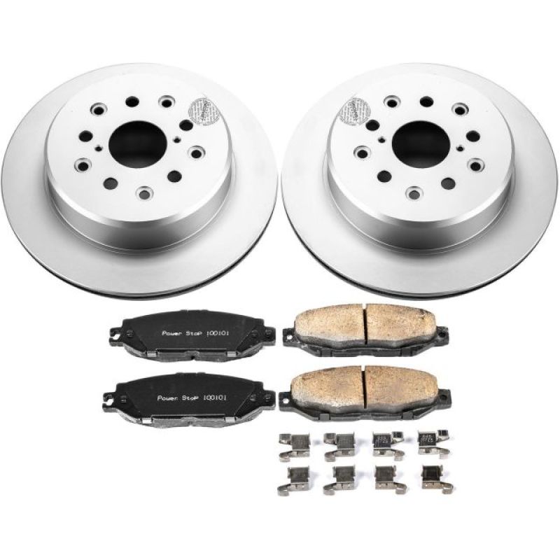 Power Stop 99-00 Lexus SC300 Rear Z17 Evolution Geomet Coated Brake Kit