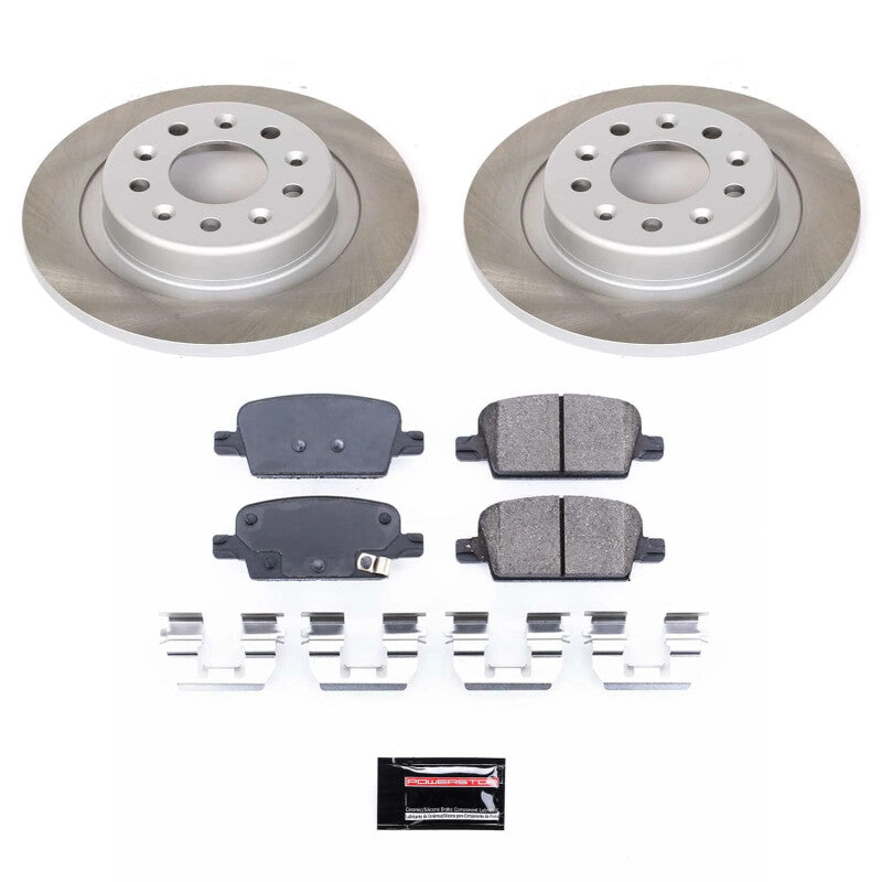 Power Stop 16-22 Chevrolet Malibu Rear Semi-Coated Rotor Kit PowerStop