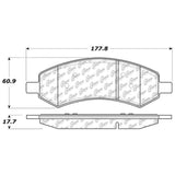 StopTech Premium Ceramic Front Brake Pads - 308.10840