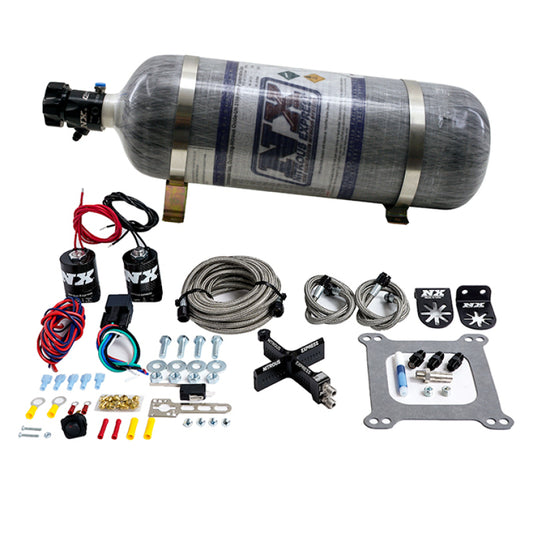 Nitrous Express 4150 Covert Crossbar Plate System, Pro Power 100-500 HP ( 12 lb Bottle) - 63541-12