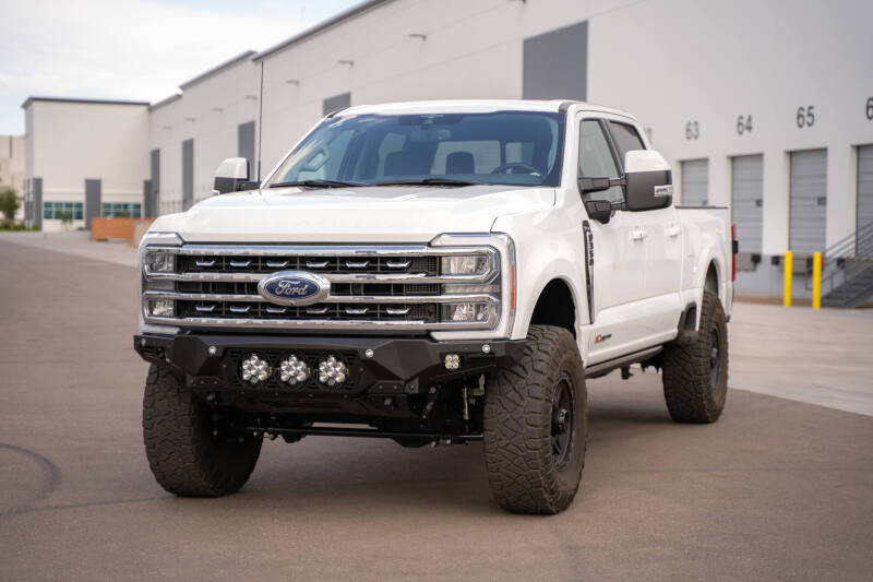 Addictive Desert Designs 2023+ Ford F-250/F-350 Bomber Front Bumper (w/ 3 Baja Designs LP6 Mounts) Addictive Desert Designs