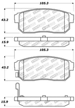 Load image into Gallery viewer, StopTech Performance 11/00-02 Infiniti G20/10/00-04 I30/I35 Rear Brake Pads