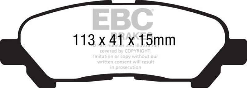 EBC GreenStuff Rear Brake Pads - DP61838 EBC