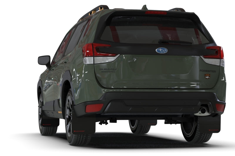 Rally Armor 2022 Subaru Forester (Incl. Wilderness) UR Black Mud Flap w/ White Logo Rally Armor