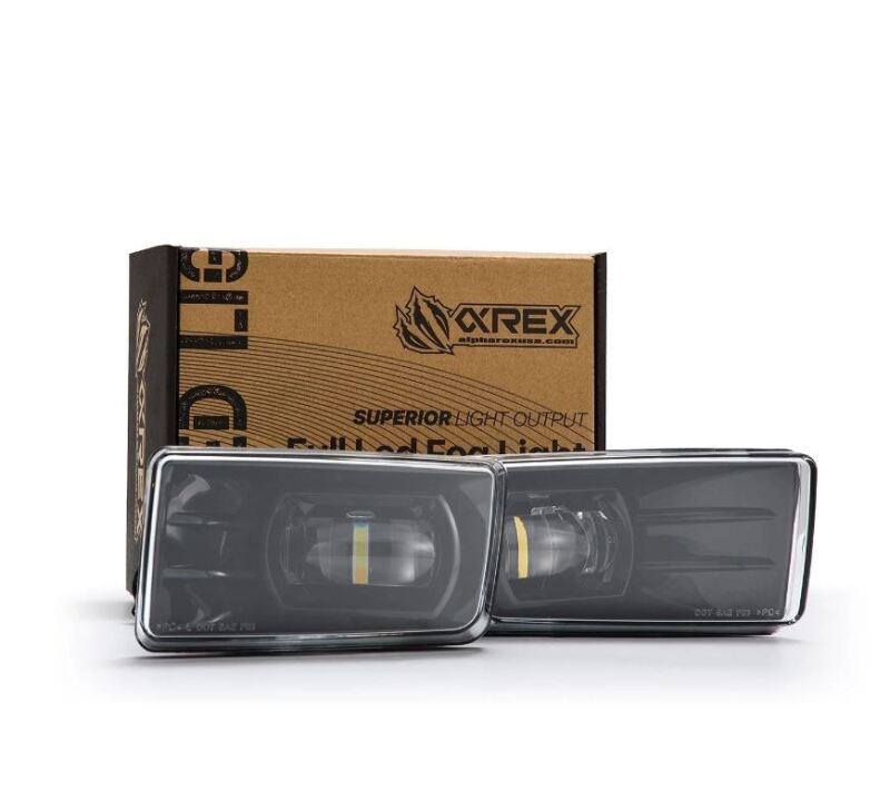 AlphaRex 210008 07-13 Chevrolet Silverado/04-17 Tahoe DoubleTap Dual Color LED Proj Fog Lights - Wt/Ambr