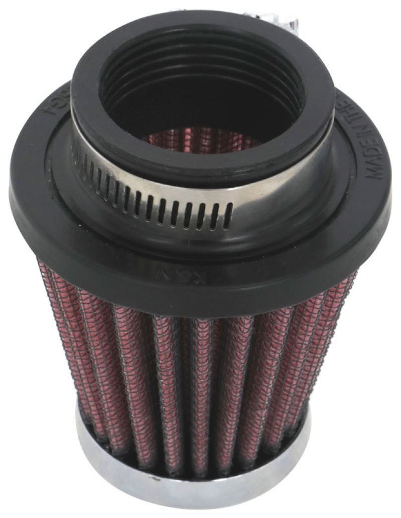 K&N Universal Round Tapered Chrome Filter 1.563in Flange ID x 3in Base OD x 2in Top OD x 3in H K&N Engineering