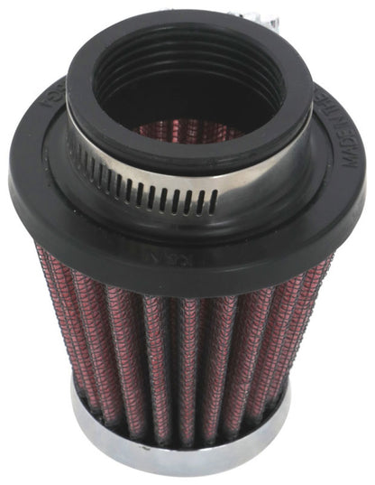 K&N Universal Round Tapered Chrome Filter 1.563in Flange ID x 3in Base OD x 2in Top OD x 3in H K&N Engineering