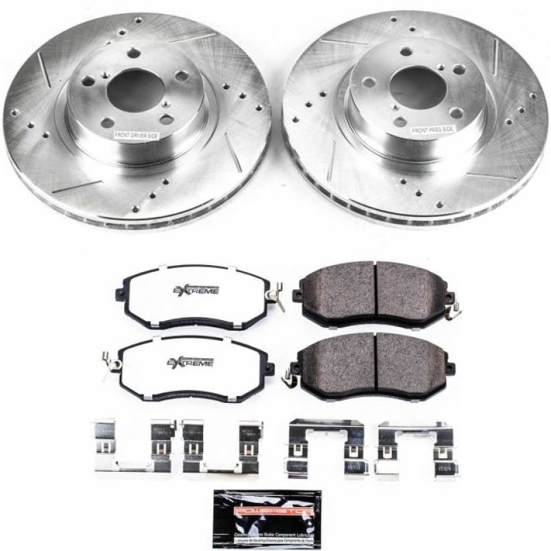 Power Stop 13-16 Subaru BRZ Front Z26 Street Warrior Brake Kit PowerStop