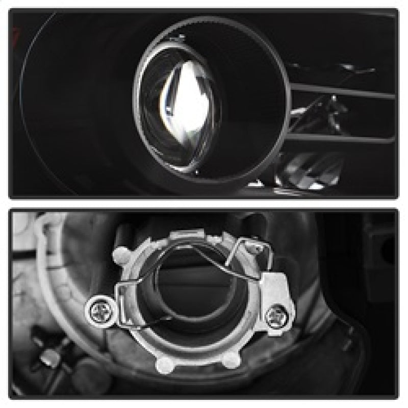 xTune Dodge Ram 13-17 ( w/ Factory Projector LED) Projector Headlight - Black HD-JH-DR13-P-BK SPYDER