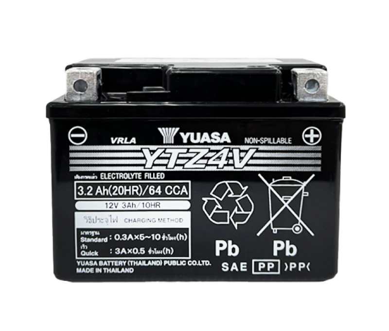 Yuasa YTZ6V Maintenance Free AGM 12 Volt Battery