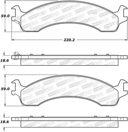 StopTech Street Disc Brake Pads - 305.08210 Stoptech