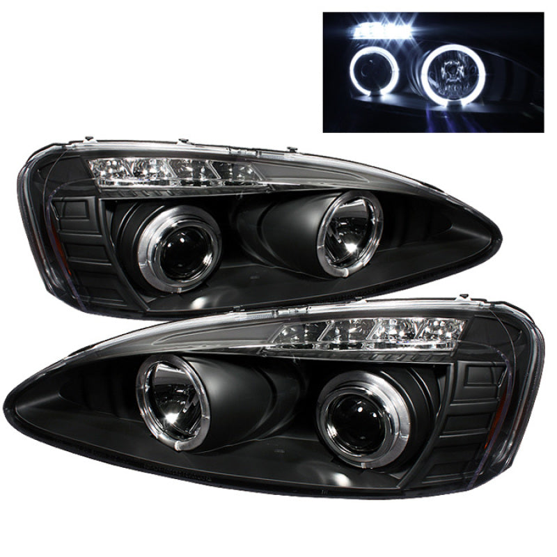 Spyder Pontiac Grand Prix 04-08 Projector Headlights LED Halo LED Blk PRO-YD-PGP04-HL-BK SPYDER
