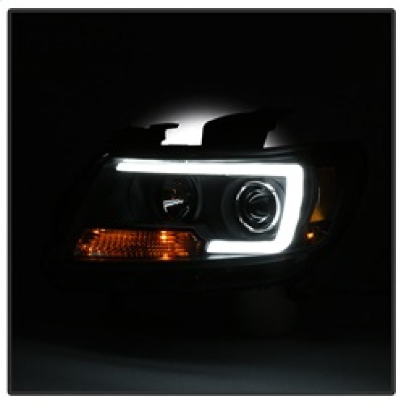 Spyder 15-17 Chevy Colorado Projector Headlights - Light Bar LED - Black (PRO-YD-CCO15-LBDRL-BK) SPYDER