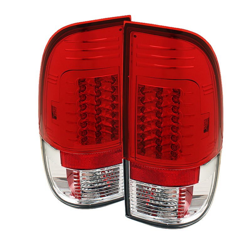 Spyder Ford F150 Styleside 97-03/F250 Version 2 LED Tail Lights Red Clear ALT-YD-FF15097-LED-G2-RC SPYDER
