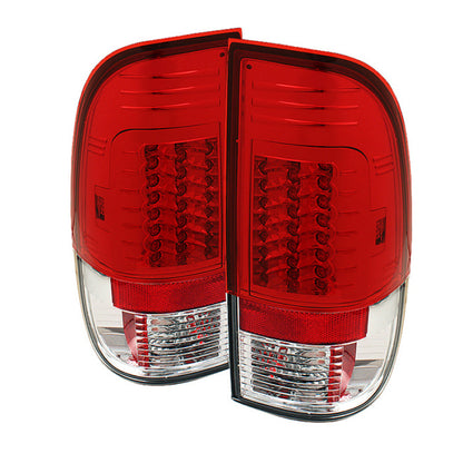 Spyder Ford F150 Styleside 97-03/F250 Version 2 LED Tail Lights Red Clear ALT-YD-FF15097-LED-G2-RC SPYDER