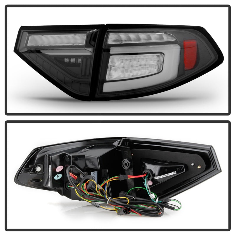 Spyder 08-14 Subara Impreza WRX Hatchback LED Tail Lights Seq Signal Black ALT-YD-SI085D-SEQ-BK SPYDER