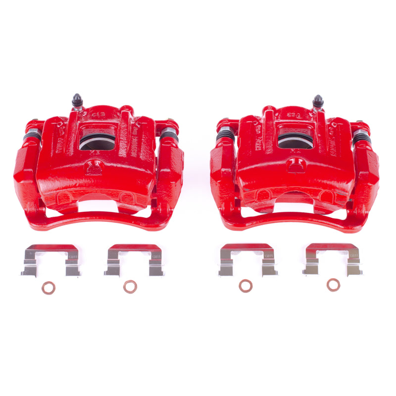 Power Stop 13-16 Hyundai Santa Fe Sport Front Red Calipers w/Brackets - Pair PowerStop