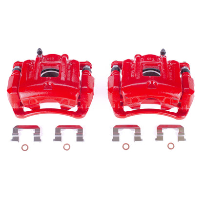 Power Stop 13-16 Hyundai Santa Fe Sport Front Red Calipers w/Brackets - Pair PowerStop