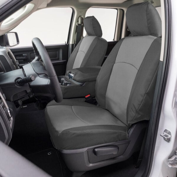 Covercraft 13-18 Dodge Ram Endura PrecisionFit Custom Front Row Seat Covers - Silver/Silver
