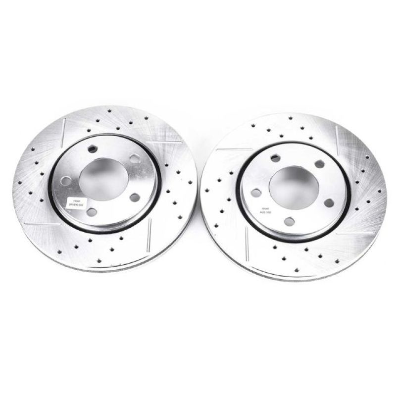 Power Stop 02-07 Chrysler Town & Country Front Evolution Drilled & Slotted Rotors - Pair PowerStop