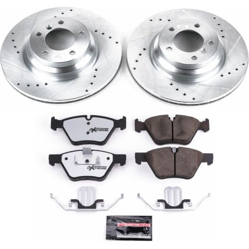 Power Stop 2006 BMW 330xi Front Z26 Street Warrior Brake Kit PowerStop