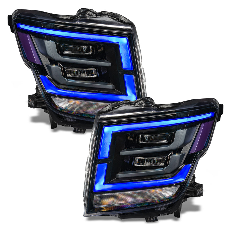 Oracle 21-22 Nissan Titan RGB+W Headlight DRL Upgrade - ColorSHIFT w/ 2.0 Controller