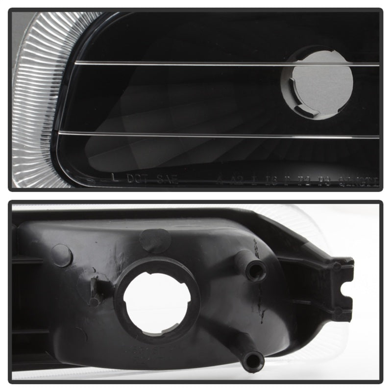 Xtune Chevy Silverado 99-02 Amber Reflector Bumper Lights Black CBL-JH-CS99-AM-BK SPYDER