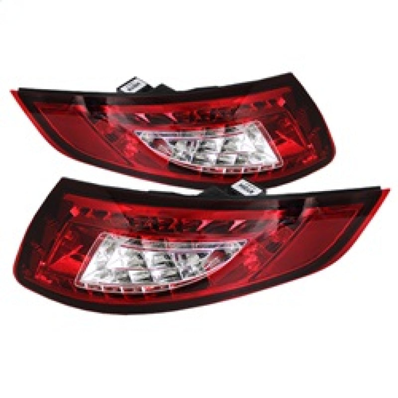 Spyder Porsche 997 05-08 LED Tail Lights Red Clear ALT-YD-P99705-LED-RC SPYDER