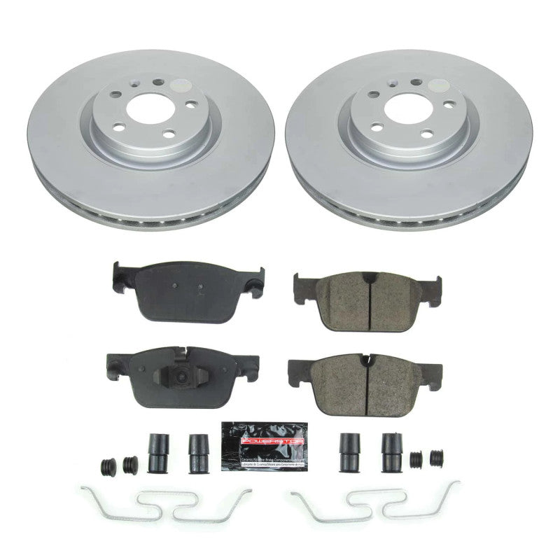 Power Stop 19-21 Volvo S60 Front Z23 Coated Brake Kit PowerStop