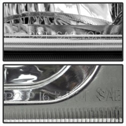 Xtune Chevy Silverado 2500HD 03-06 Crystal Headlights w/ Bumper Lights Chrome HD-JH-CSIL03-AM-C-SET SPYDER